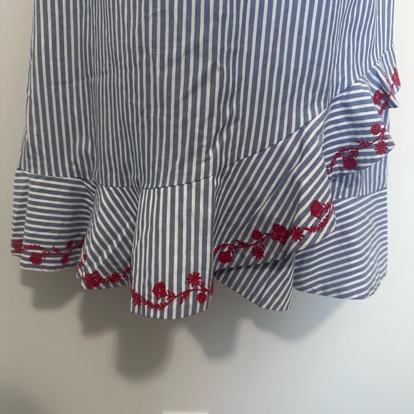 Draper James Striped Mini Dress with Ruffle Detail - Picture 6 of 11